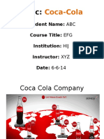 Coca-Cola Company Brand, Products, and Code of Conduct