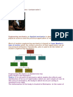 Engineering Mechanics - Lecture Note 1