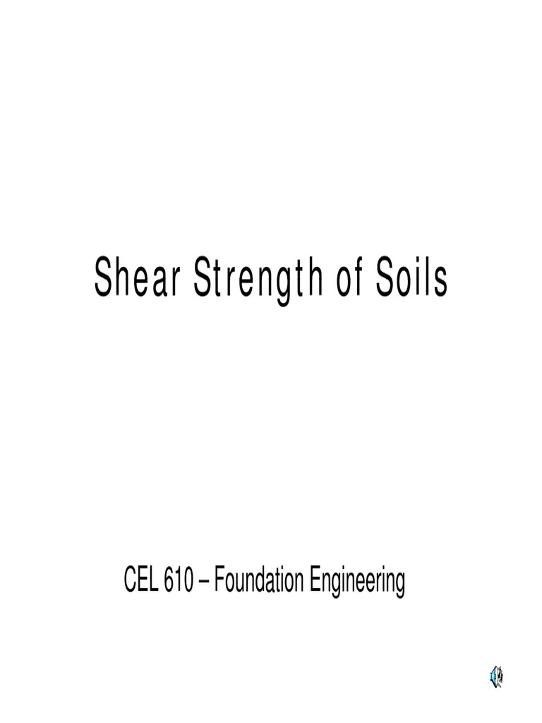 Shear Strength of Soils in Engineering | PDF | Strength Of Materials ...