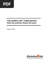 The Shirts Off Their Backs How Tax Policies Fleece The Poor: September 2005