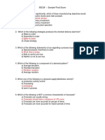 BSCM Sample Final Exam With Answers 1