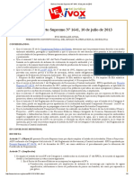 Bolivia - Decreto Supremo #1641, 10 de Julio de 2013