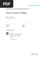 Error Control Coding