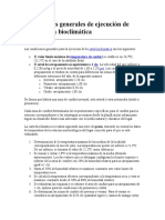 Condiciones Generales de Ejecución de Una Carta Bioclimática