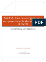 AA2-Ev4- Plan de Configuración y Recuperación Ante Desastres Para El SMBD