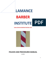 Alamance Barber Institute Policies and Procedures