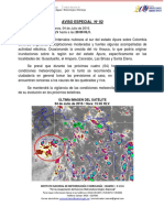 Aviso Especial Meteorologico