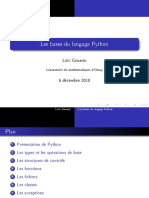 Python Les Bases