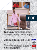 Tiga Strategi Melahirkan Modal Insan Kelas