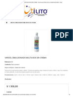 VARSOL EMULSIONADO MULTIUSOS en CREMA - Insumos para Oficina, Aseo y Mantenimiento Utilito - Social