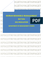 Human Resource Management LT P c3 0 0 3