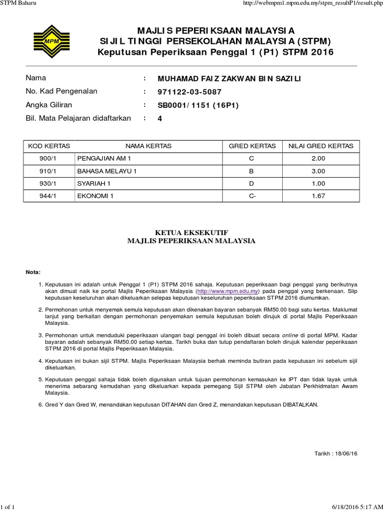STPM Baharu 2016  PDF