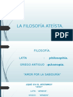 FILOSOFIA ATEISTA