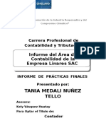 Informe de Prácticas Tania