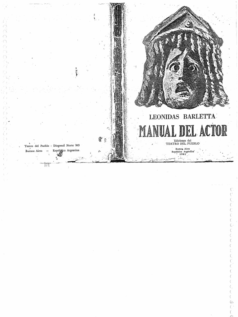 Leónidas Barletta Manual de Actor PDF