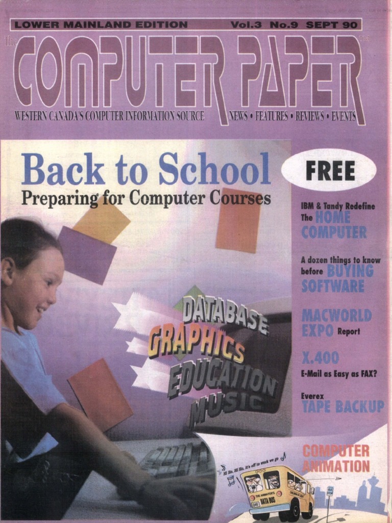 1990-09 The Computer Paper - BC Edition | PDF | Macintosh | Census