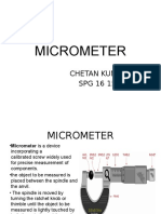 Micrometer: Chetan Kumar R SPG 16 1537