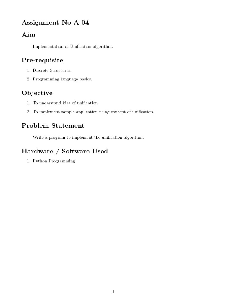 Assignment No A-04 Aim | PDF
