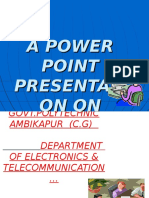 A Power Point Presentati On On Major Project