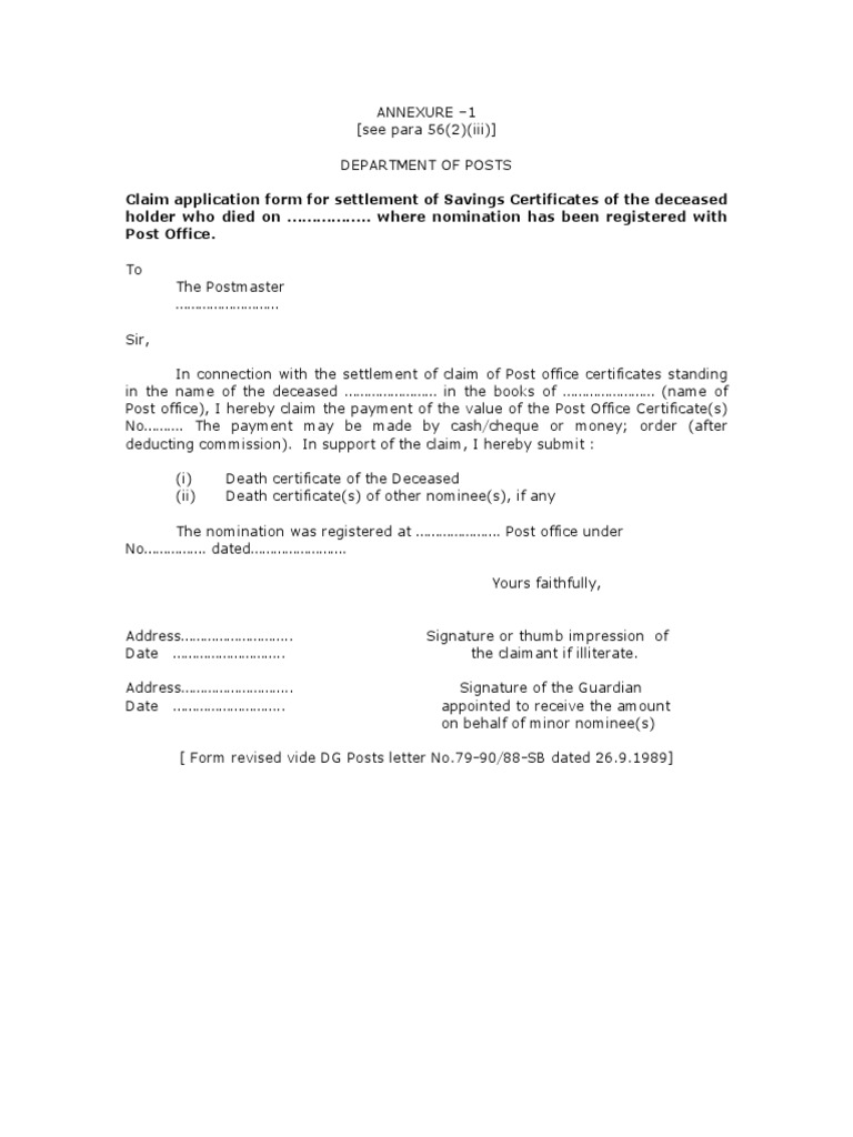 Claimapplnforscwherenomnregdwithpo PDF | PDF
