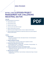 Effective & Effisien Project Management For Challenging Industrial Sector