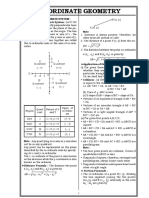 Co-Ordinate Geometry: Y I II Quadrant Quadrant (-.,+) (+,+) 1 2 3