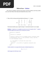 CSC113 Solution 2009