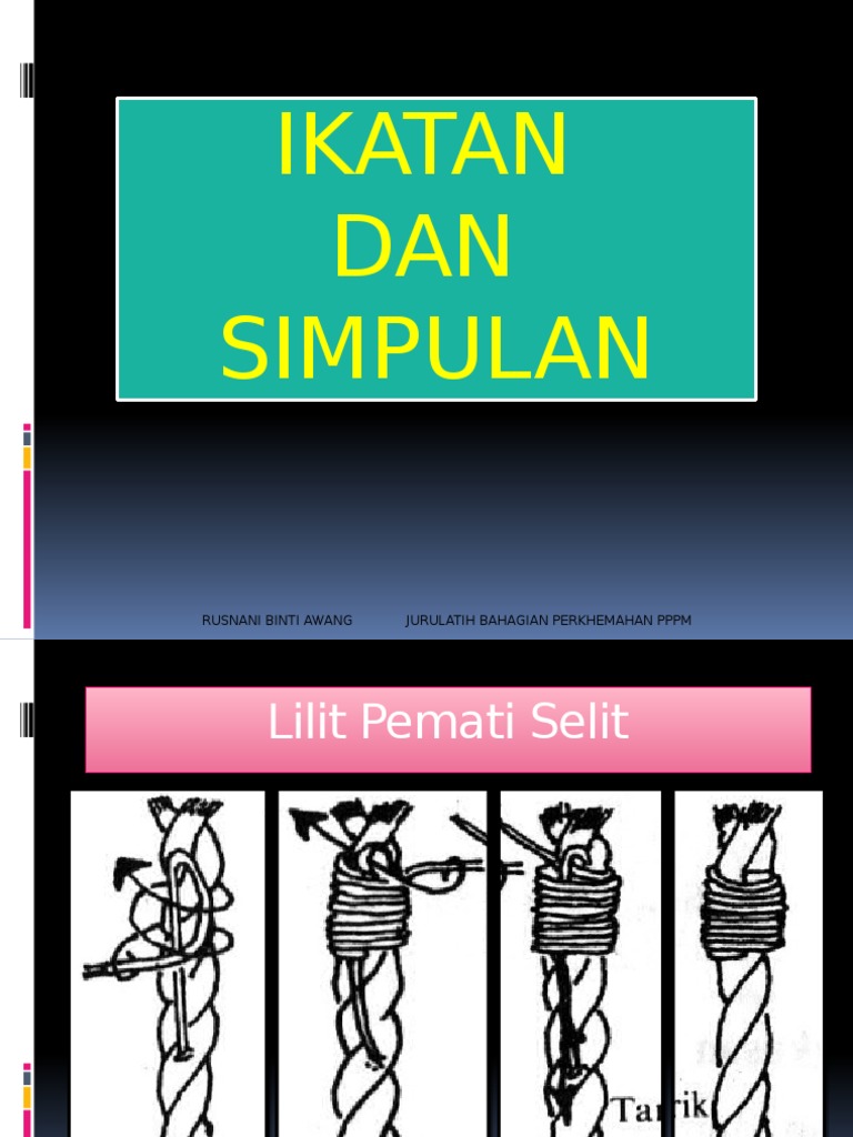Ikatan Dan Simpulan | PDF