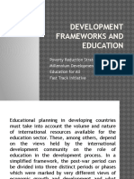 development frameworks and education