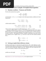 1D Finite difference Method