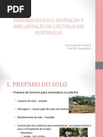 Preparo Do Solo, Adubação e Implantação de Culturas.