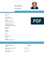 Curriculum Vitae Joel M. Diano