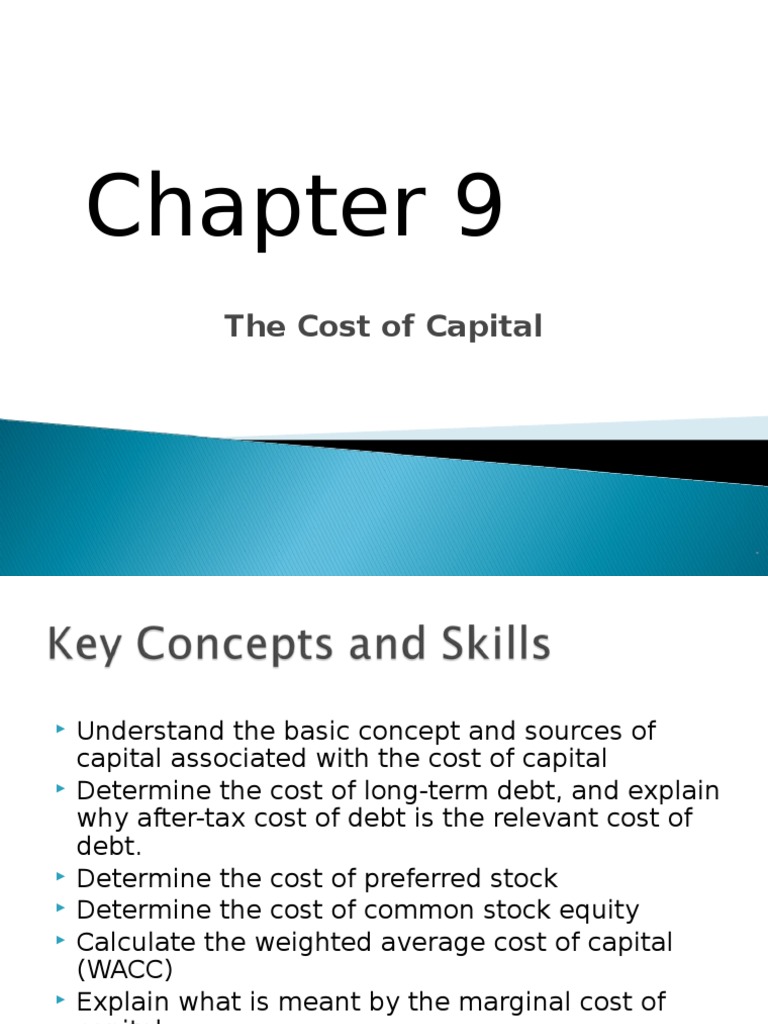 Cost of Capital and WACC Calculation | PDF | Cost Of Capital | Capital ...