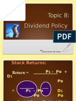 Topic 8-Dividend Policy