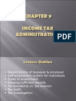 Topic 9 Tax Administration