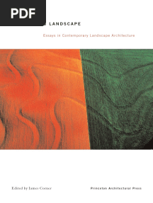 Recovering Landscape Essays in Contemporary Landscape Architecture