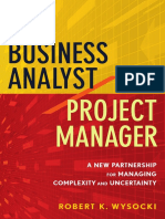 Business Analyst: Project Manager