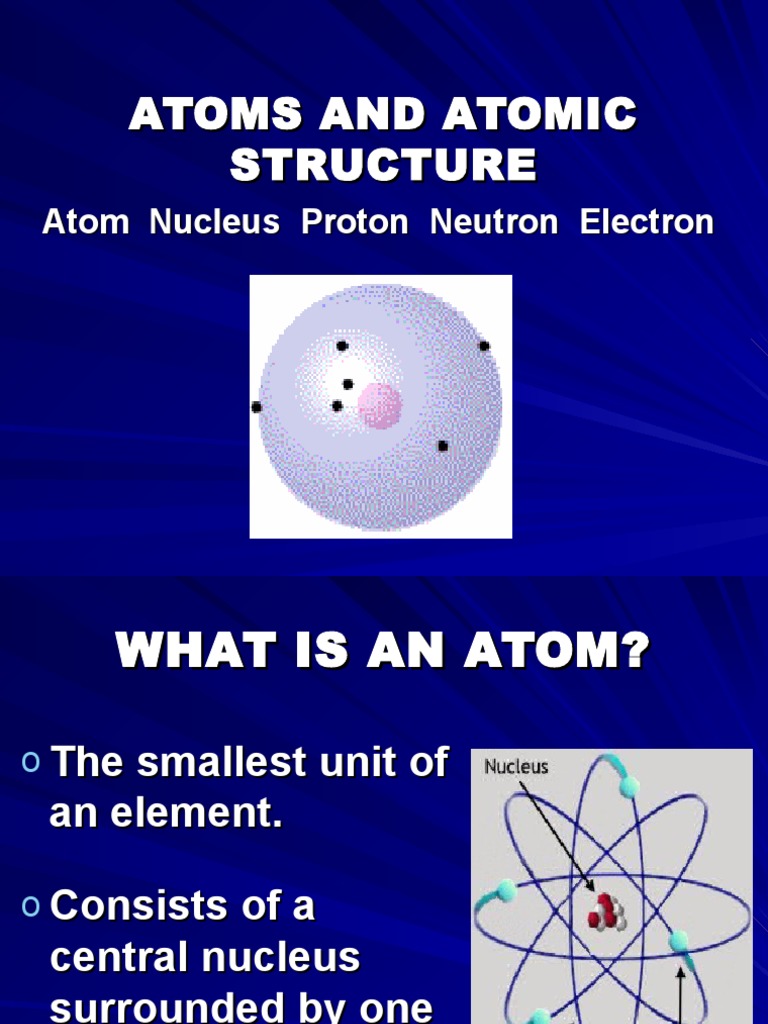 Understanding Atoms and Their Structure | PDF | Travel | Technology ...