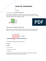 Tipos de Fuerza de Rozamiento