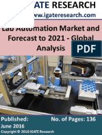 Lab Automation Market and Forecast To 2021 - Global Analysis PDF