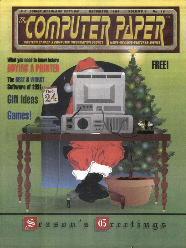 QB CBT 2019 vol.1-5 セット 1991-12 The Computer Paper - BC Edition | PDF | Personal Computers