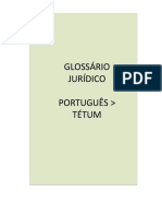 Glossário jurídico Português > Tétum