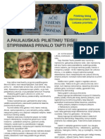 A.Paulauskas - Pilietinių Teisių Stiprinimas Privalo Tapti Prioritetu