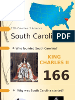 South Carolina 13 Colonies of America