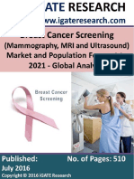Breast Cancer Screening Market and Population Forecast To 2021 - Global Analysis PDF