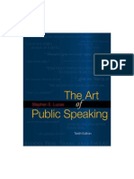 The Art of Public Speaking 10th Edition