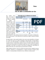 Dura Recuperación de Niños Accidentados en Vías