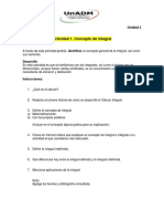 Actividad 1. Concepto de Integral