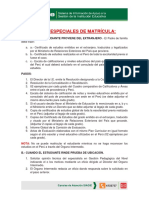 01 Casos Especiales de Matricula