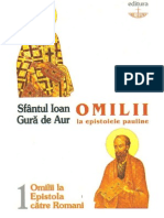 Sf.Ioan Gura de Aur Omilii la Epistola catre Romani